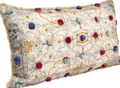 Poduszka Dekoracyjna Desna Patchwork Creme Multi 60x35 Cm