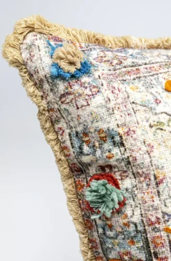 Poduszka Dekoracyjna Desna Patchwork Creme Multi 60x35 Cm