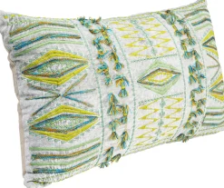 Poduszka Dekoracyjna Desna Patchwork Green 60x35 Cm