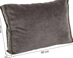 Poduszka Dekoracyjna Infinity Chenille 60x40 Cm Ciemnoszara