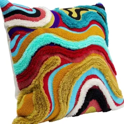 Poduszka Dekoracyjna Waves Multi 45x45 Cm Kolorowa