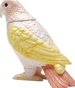 Pojemnik Dekoracyjny Ceramiczny Kolorowa Papuga 21x23 Cm