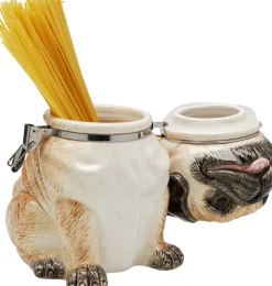 Pojemnik Dekoracyjny Pies Mops 24x18 Cm