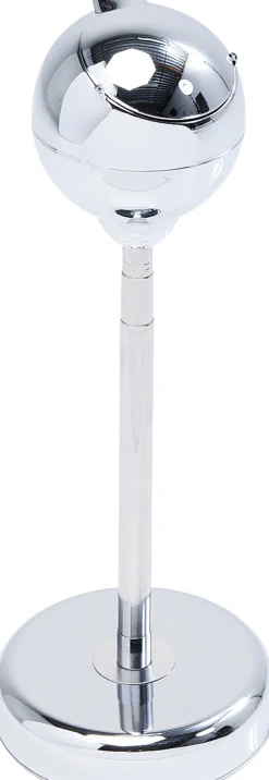 Popielniczka Na Stojaku Stal Nierdzewna Regulacja Wysokości 37-72 Cm Połysk