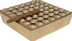 Popielniczka Soho Square 25x25 Cm Mosiężna