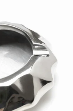 Popielniczka Srebrna Aluminium Niklowane Ø15 Cm