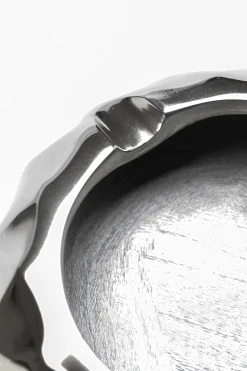 Popielniczka Srebrna Aluminium Niklowane Ø15 Cm