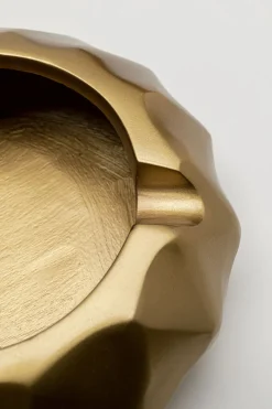 Popielniczka Złota Aluminium Szczotkowane Ø15 Cm