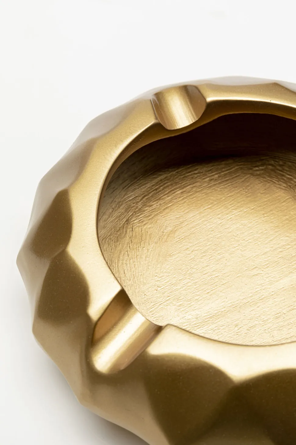 Popielniczka Złota Aluminium Szczotkowane Ø15 Cm