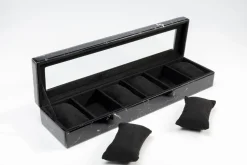 Pudełko Na Biżuterię Czarne Glamour 50x12 Cm