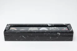 Pudełko Na Biżuterię Czarne Glamour 50x12 Cm