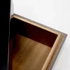 Pudełko Na Biżuterię Czarne 30x15 Cm Paski
