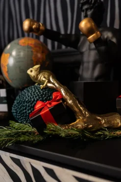 Pudełko Na Biżuterię Lub Kosmetyki Chameleon 20 Cm Zielono-złote