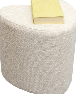 Pufa Kremowa W Kształcie Serca 34x36 Cm