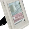 Ramka Na Zdjęcia Glamour Srebrna 22x27 Cm Stal Nierdzewna