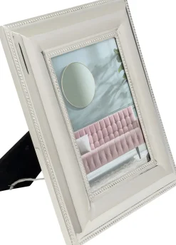 Ramka Na Zdjęcia Glamour Srebrna 22x27 Cm Stal Nierdzewna