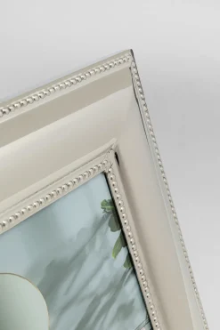 Ramka Na Zdjęcia Glamour Srebrna 22x27 Cm Stal Nierdzewna