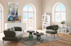 Regał Do Salonu Biały Skandynawski Drewno I MDF 90x180 Cm