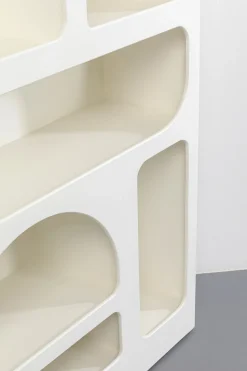 Regał Do Salonu Biały Skandynawski MDF 95x180 Cm