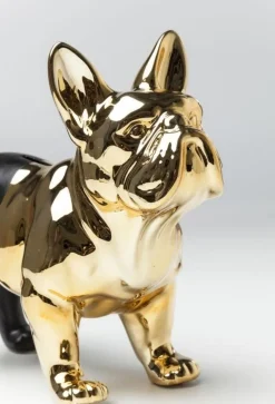 Skarbonka Bulldog 34x28 Cm Czarno-złota