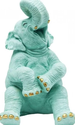 Skarbonka Happy Elephant 24x39 Cm Jasnoniebieska