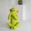 Skarbonka Monkey Iwazaru 24x35 Cm Limonkowa