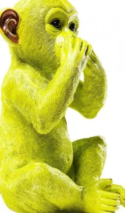 Skarbonka Monkey Iwazaru 24x35 Cm Limonkowa