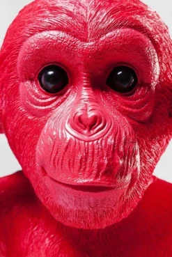 Skarbonka Monkey Kikazaru 24x35 Cm Czerwona