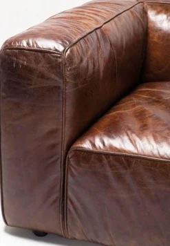 Sofa Cubetto 259x67 Cm Brązowa