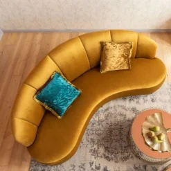 Sofa Dschinn 233x81 Cm Brązowa