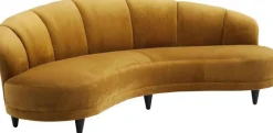 Sofa Dschinn 233x81 Cm Brązowa