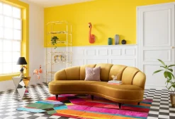 Sofa Dschinn 233x81 Cm Brązowa