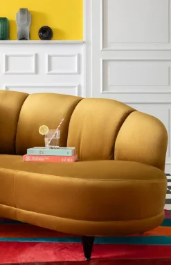Sofa Dschinn 233x81 Cm Brązowa