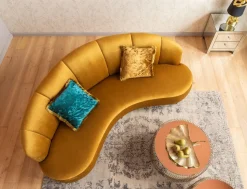 Sofa Dschinn 233x81 Cm Brązowa