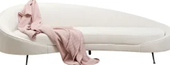 Sofa Duża Do Salonu Offwhite Nogi Czarne Stalowe 270 Cm