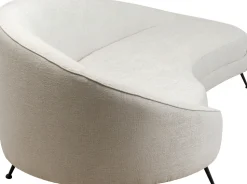Sofa Duża Do Salonu Offwhite Nogi Czarne Stalowe 270 Cm