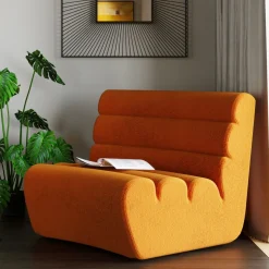 Sofa Element Wave 83x109 Cm Pomarańczowa