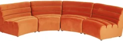 Sofa Element Wave 83x109 Cm Pomarańczowa