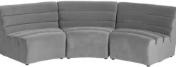 Sofa Element Wave 84x91 Cm Szara