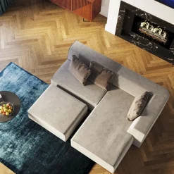 Sofa Infinity Elements 120x70 Cm Szara