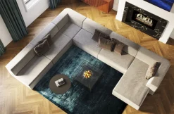 Sofa Infinity Elements 100x70 Cm Szara