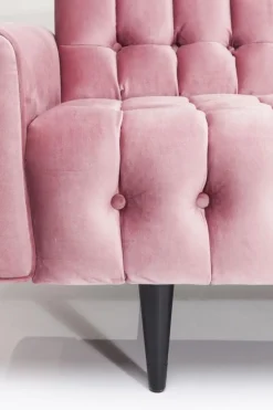 Sofa Milchbar 223x83 Cm Welwetowy Róż