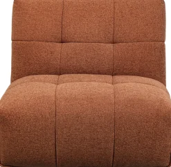 Sofa Modułowa 1 Element Pikowana Brązowa 89 Cm
