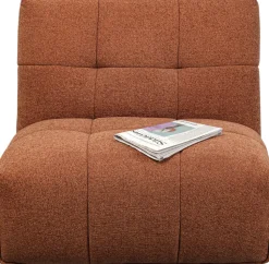 Sofa Modułowa 1 Element Pikowana Brązowa 89 Cm