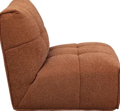 Sofa Modułowa 1 Element Pikowana Brązowa 89 Cm
