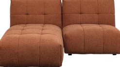 Sofa Modułowa 1 Element Pikowana Brązowa 89 Cm