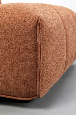 Sofa Modułowa 1 Element Pikowana Brązowa 89 Cm