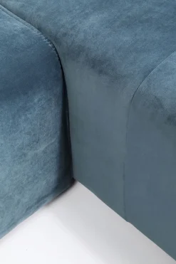 Sofa Modułowa Infinity Velvet Ocean 306x182 Cm Niebieska Prawa