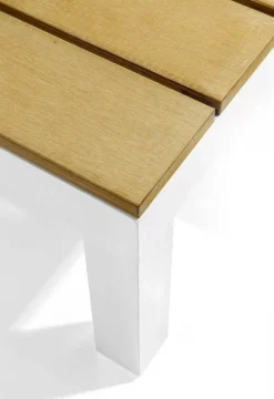Sofa Ogrodowa Ze Stolikiem Holiday White 242x242 Cm