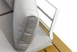 Sofa Ogrodowa Ze Stolikiem Holiday White 242x242 Cm